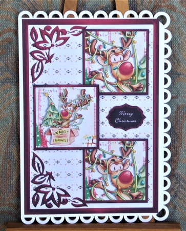 What A Mess Three Square Quick Card by Lynn Butters