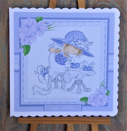 Teatime Card 2 - Just For You With Love by Lynn Butters