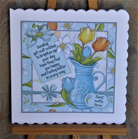Get well flower vase by Lynn Butters