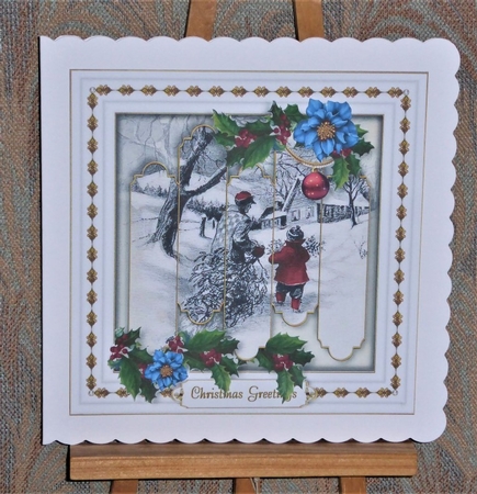 Offset Panel Christmas - Ruby by Lynn Butters