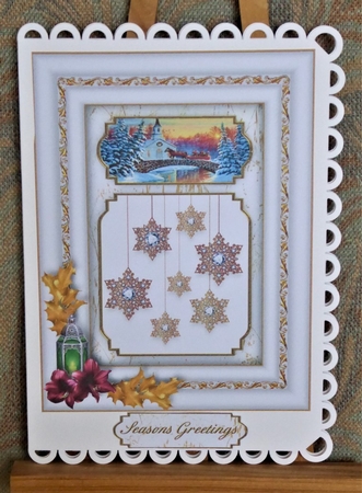 Padded Frame Christmas - Stars by Lynn Butters