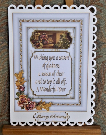 Padded Frame Christmas - Wonderful by Lynn Butters