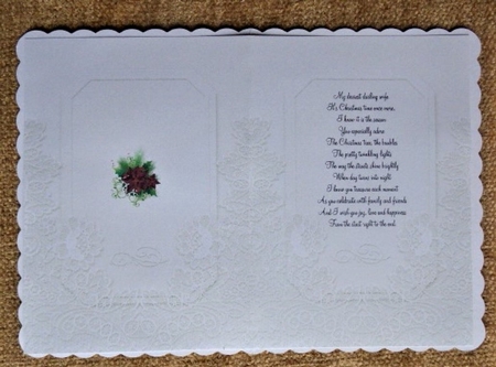  Art Deco  Christmas Lady-wife insert by Lynn Butters