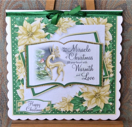 Green and Gold Silhouette Open Book 3 by Lynn Butters