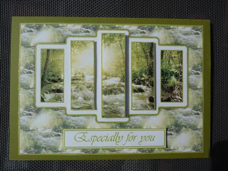 Woodland Stream Panel Card Sheet by Lynn Butters
