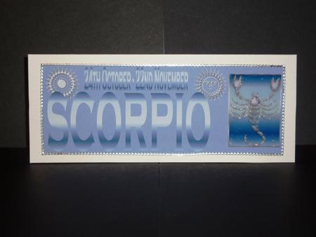 Horoscope Scorpio Large dl Topper by Lynn Butters