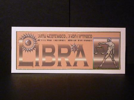 Horoscope Libra Large dl Topper by Lynn Butters