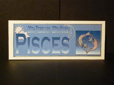 Horoscope Pisces Large dl Topper by Lynn Butters