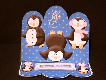Penquin Scalloped Easel Kit by Lynn Butters