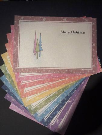 Bumper Value Pack of 5 x 7" Landscape Christmas Inserts by Lynn Butters