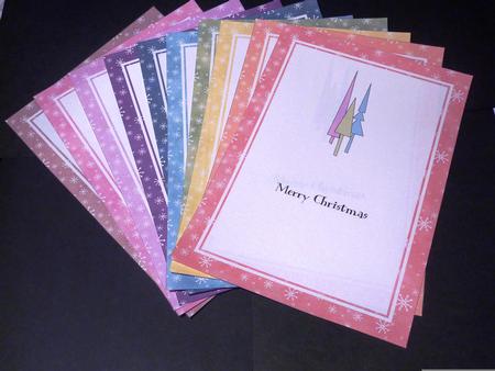Bumper Value Pack of 5 x 7" Portrait Christmas Inserts by Lynn Butters