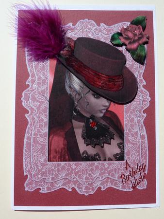 Lady in Red Quick Card by Lynn Butters