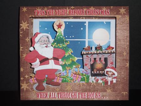 Twas the Night Before Christmas 3D Box Card by Lynn Butters
