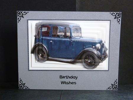 Blue Car Pyramid by Lynn Butters