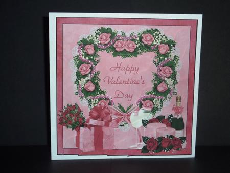 Champagne and Roses Wavy Corner Stacker by Lynn Butters
