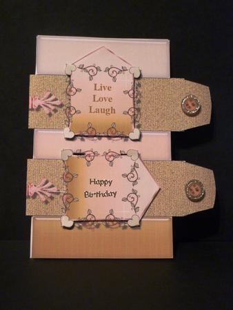 Woven Ribbon Card in Spring Green by Lynn Butters