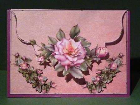 Envelope Card with a Beautiful Rose by Lynn Butters