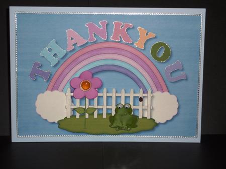 Froggy Thankyou Card by Lynn Butters
