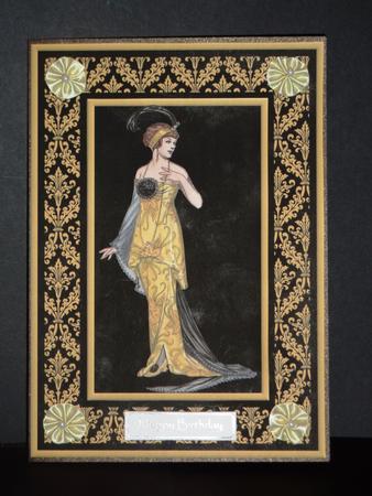 Vintage Lady 3 Quick Card by Lynn Butters