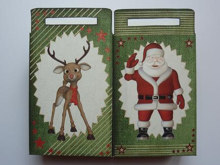 Santa and Reindeer by Lynn Butters
