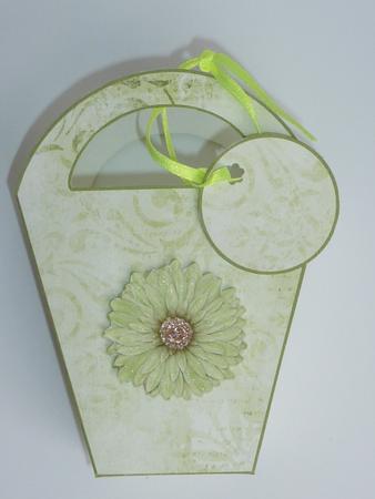 Elegant Green Floral Gift Bag by Lynn Butters