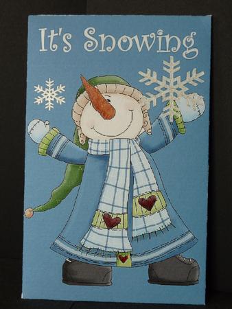 It's Snowing - Gift/money Pouch by Lynn Butters