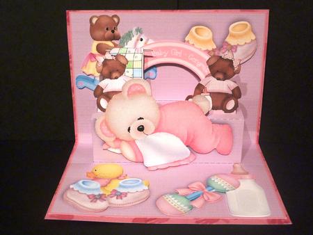 Pop & Slot - Baby Girl - Card Kit by Lynn Butters