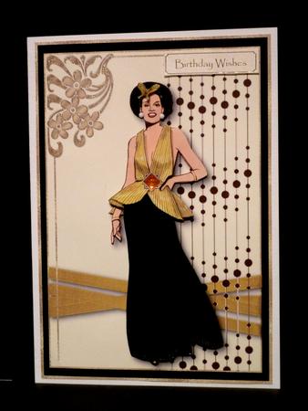 Art Deco in Gold & Black by Lynn Butters