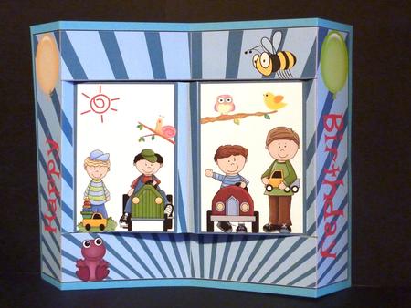 Box Fold Birthday Boys Playtime by Lynn Butters