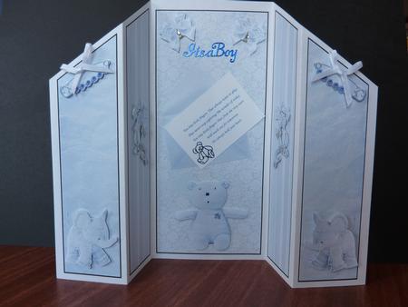 Beautiful Baby Boy Theatre Fold by Lynn Butters