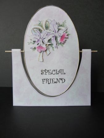 Orchids for You- Spinner Card-special Friend by Lynn Butters