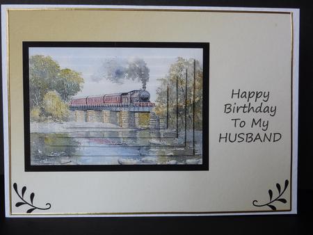 Steam Train on Gold - Husband by Lynn Butters