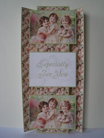 3 Beautiful Little Girls 3 Panel Fold Back by Lynn Butters