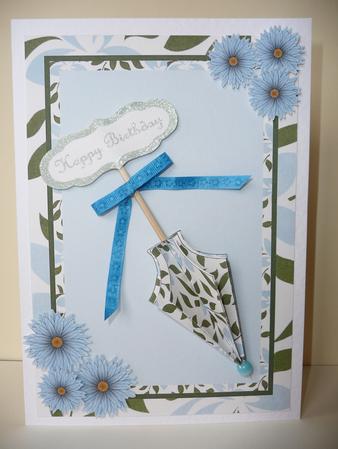Parasol Green and Turquoise by Lynn Butters