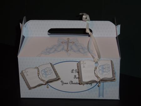 Gable Christening Boy Box by Lynn Butters