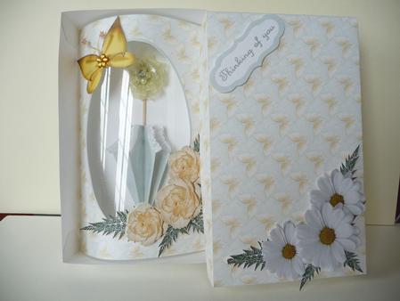 Yellow Butterfly Parasol Pillow Card by Lynn Butters