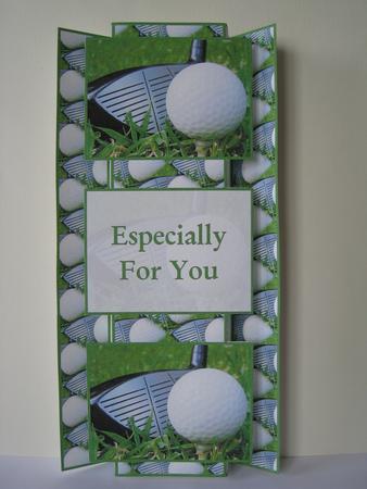 Golfing 3 Panel Fold Back by Lynn Butters