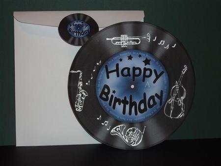 Birthday Record Rock N Roll Kit, Envelope and Insert by Lynn Butters
