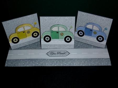Bubble Car Triple Easel Twist Card Kit by Lynn Butters
