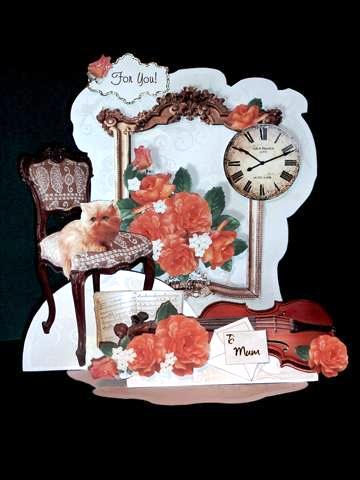 Giant Easel Tableau 3D Card Kit - Anticipation by Lynn Butters