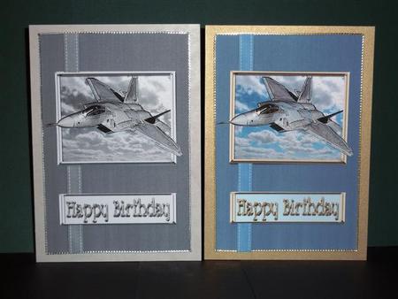 Top Gun Aeroplane Birthday Card by Lynn Butters