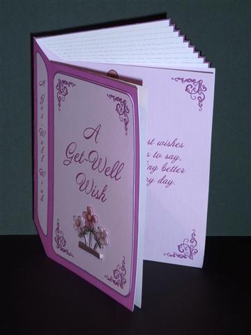 Faux Book Card Kit - Get Well Wish by Lynn Butters