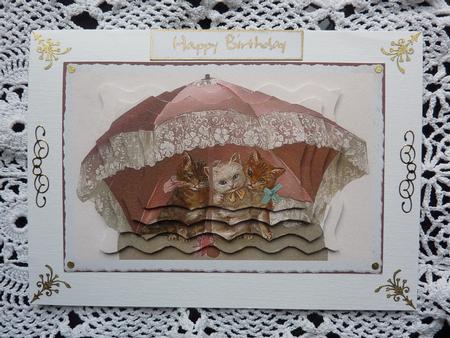 3 Little Kittens Under Their Shade by Lynn Butters