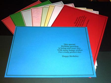 A Birthday Cardmaking Insert by Lynn Butters