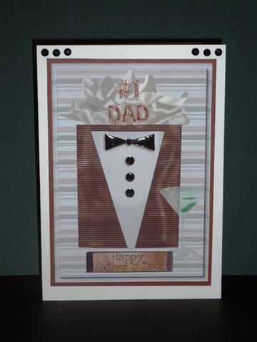 Jame Bond Style Fathers Day A4 Card Front by Lynn Butters