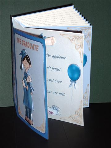 Graduate Boy Faux Book Card Kit, Card & Keepsake by Lynn Butters
