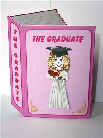 Graduate Girl Faux Book Card Kit - Congratulations by Lynn Butters