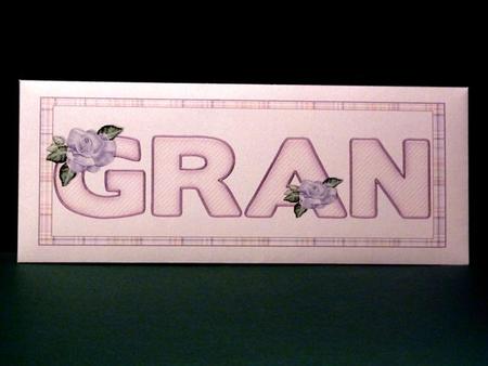 Lavender Roses for Gran Choc Bar Wrapper by Lynn Butters