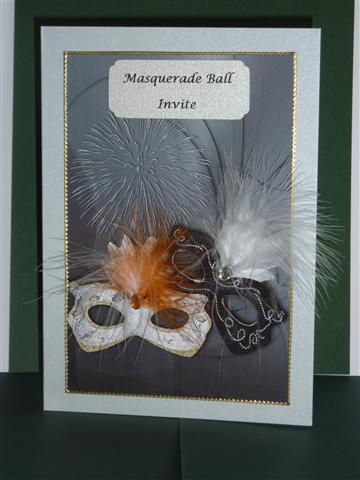 Gold Silver Masks Birthday by Lynn Butters