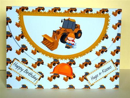 Little Builder A5 Gift Envelope Card Kit by Lynn Butters
